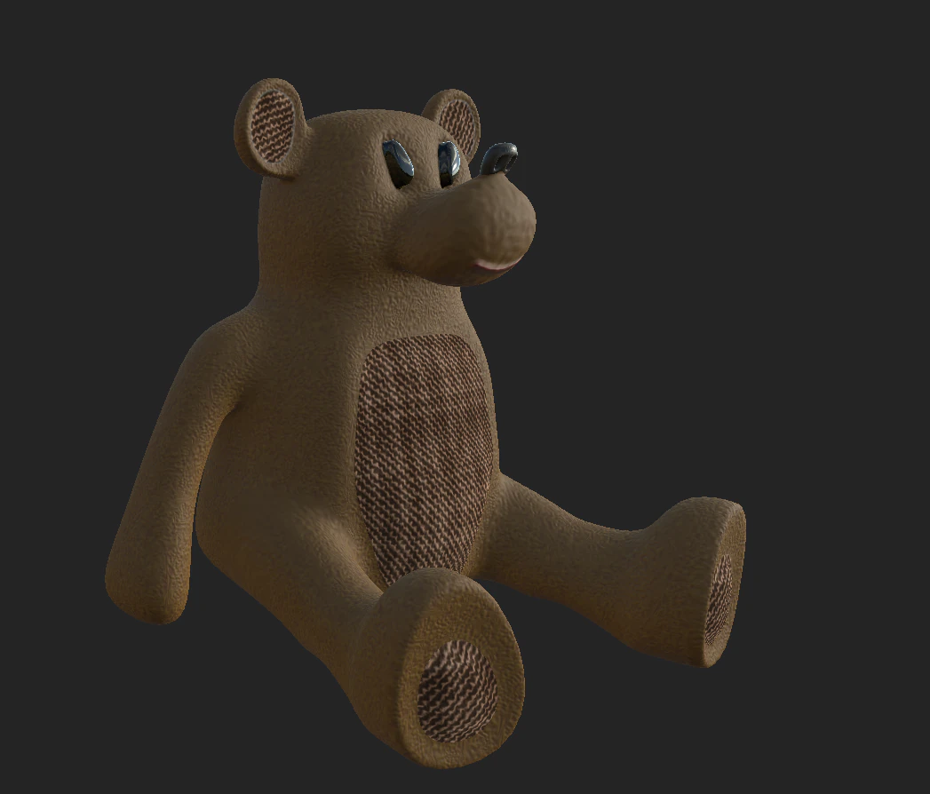 bear teddy 00001 3D Model .c4d .max .obj .3ds .fbx .stl .blend 