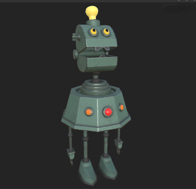 robot ttp1 3D Model .c4d .max .obj .3ds .fbx .stl .blend 