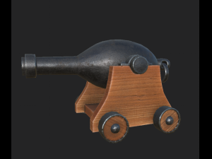 cannon cartoon 5 3D Model