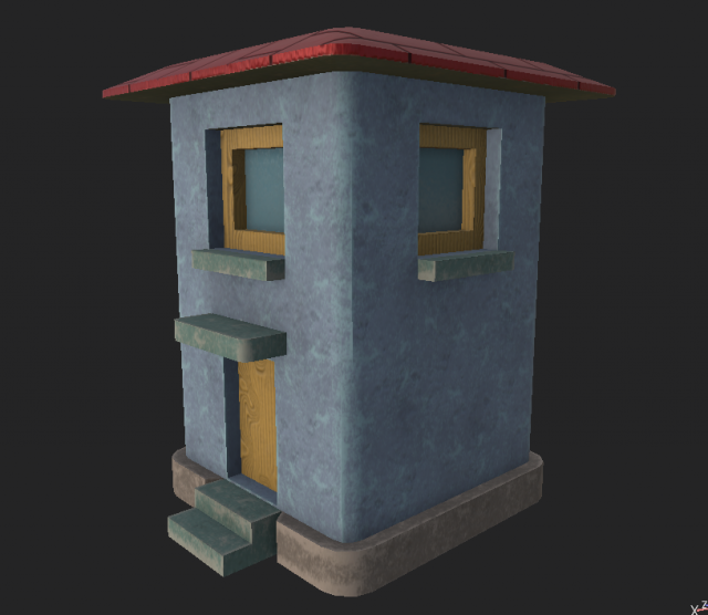 house 1 Model 3D .c4d .max .obj .3ds .fbx .stl .blend 