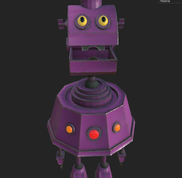 old robot 3D मॉडल .c4d .max .obj .3ds .fbx .stl .blend 