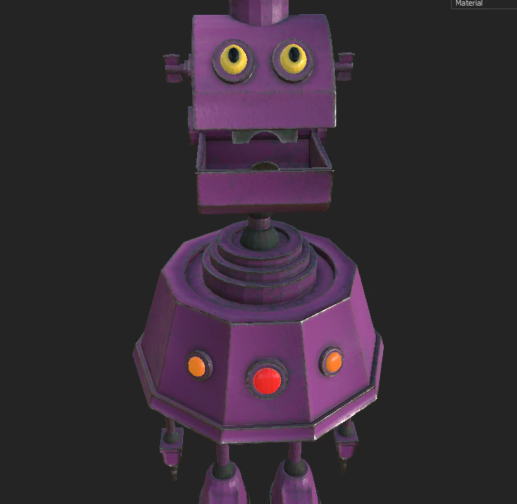 old robot 3D Model .c4d .max .obj .3ds .fbx .stl .blend