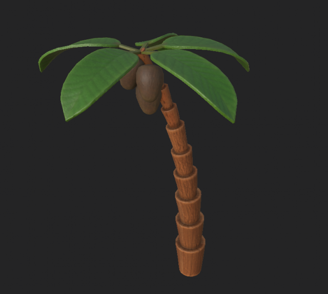palm cartoon 1 3D Model .c4d .max .obj .3ds .fbx .stl .blend 