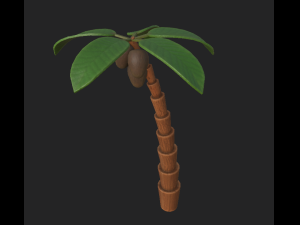 palm cartoon 1 3D Model
