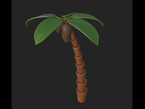 cartone animato di palma 1 Modello 3D