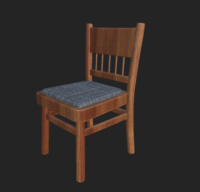 simple chair 5 Modèle 3D .c4d .max .obj .3ds .fbx .stl .blend 