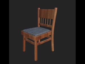 kursi sederhana 5 Model 3D