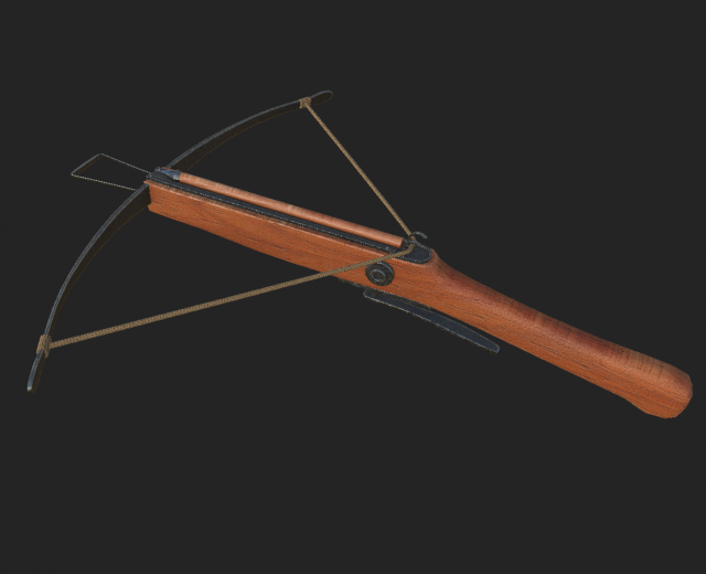 crossbow 2 3D Model .c4d .max .obj .3ds .fbx .stl .blend 