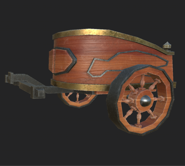 chariot 1 3D Model .c4d .max .obj .3ds .fbx .stl .blend 