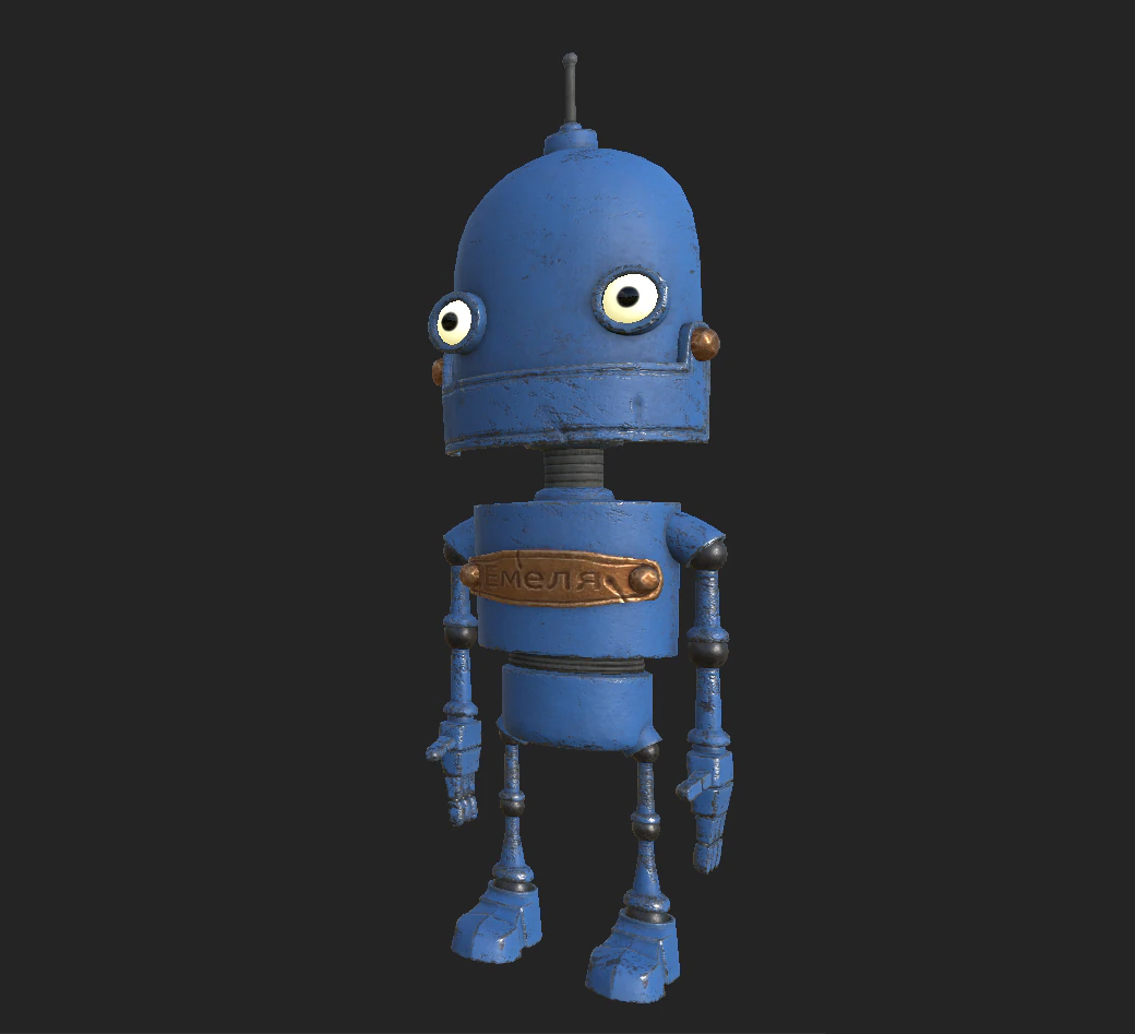 robot 5 3D Model .c4d .max .obj .3ds .fbx .stl .blend