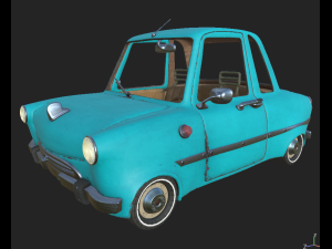 car blue 3D Модель