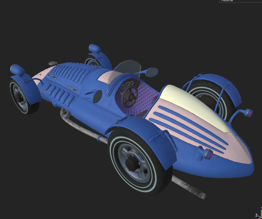 sport car 3 3D Model .c4d .max .obj .3ds .fbx .stl .blend