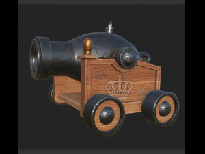 cannone 7 Modello 3D