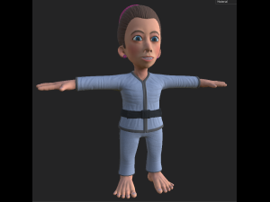 karate female 3D मॉडल