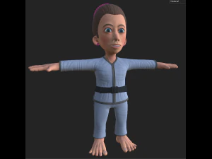 karate femminile Modello 3D