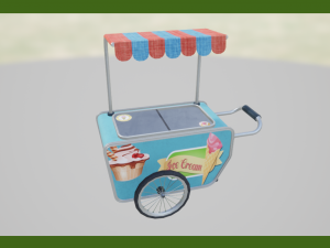 icecream cart 3Dモデル