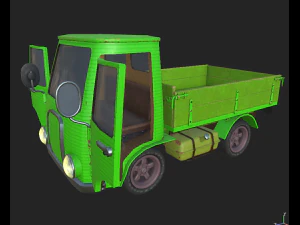 cami&oacute;n verde Modelo 3D