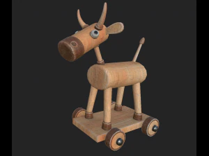 cow on wheels 3D Model