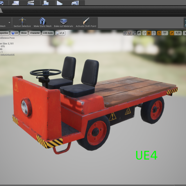 electric car cartoon 3D 模型 .c4d .max .obj .3ds .fbx .stl .blend 