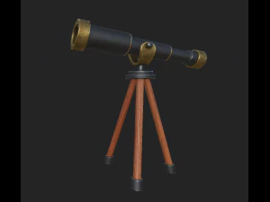 cartone animato del telescopio 1 Modello 3D