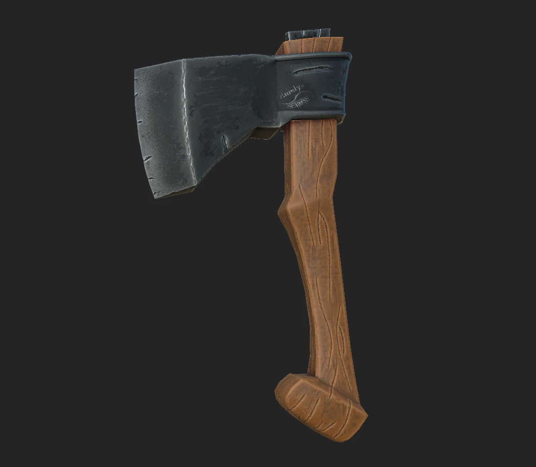 axe of a carpenter 3D Model .c4d .max .obj .3ds .fbx .stl .blend