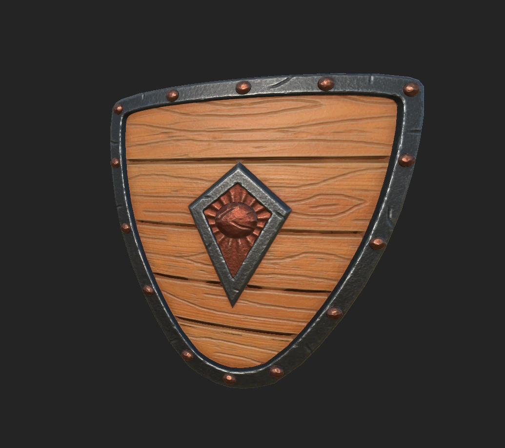 shield 2 3D Model .c4d .max .obj .3ds .fbx .stl .blend