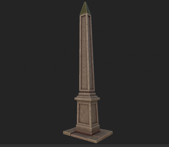 obelisk egypt Modelo 3D .c4d .max .obj .3ds .fbx .stl .blend 
