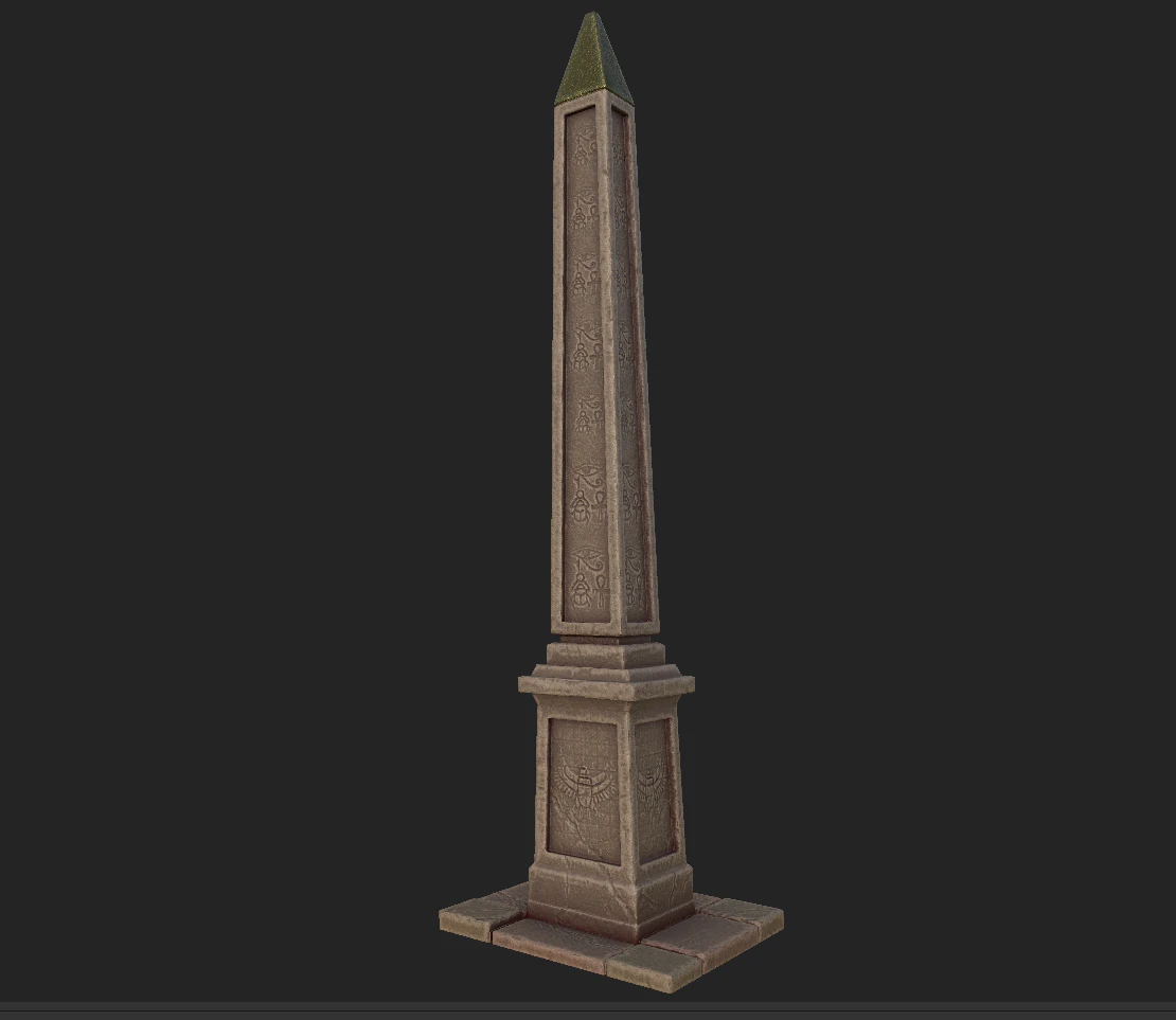 obelisk egypt 3D Model .c4d .max .obj .3ds .fbx .stl .blend 
