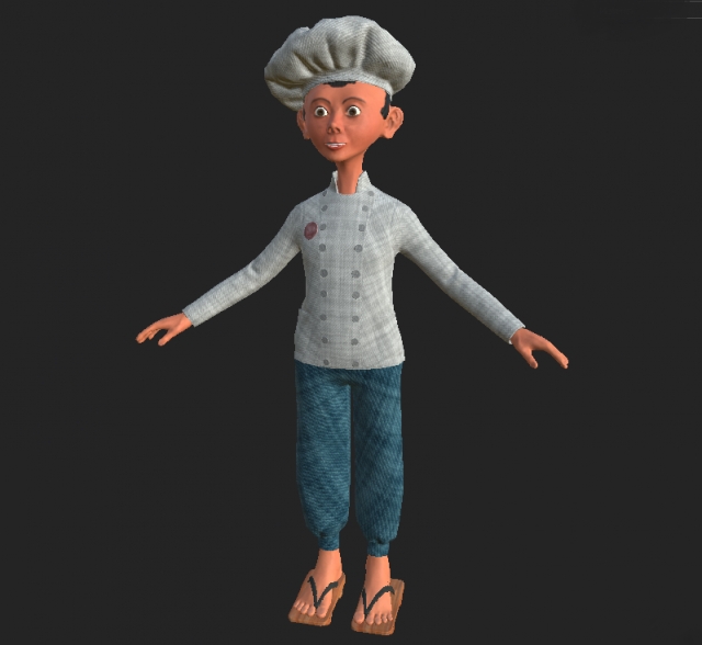 cook cartoon 2 Modèle 3D .c4d .max .obj .3ds .fbx .stl .blend 