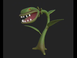 cartone animato di predatore di fiori Modello 3D