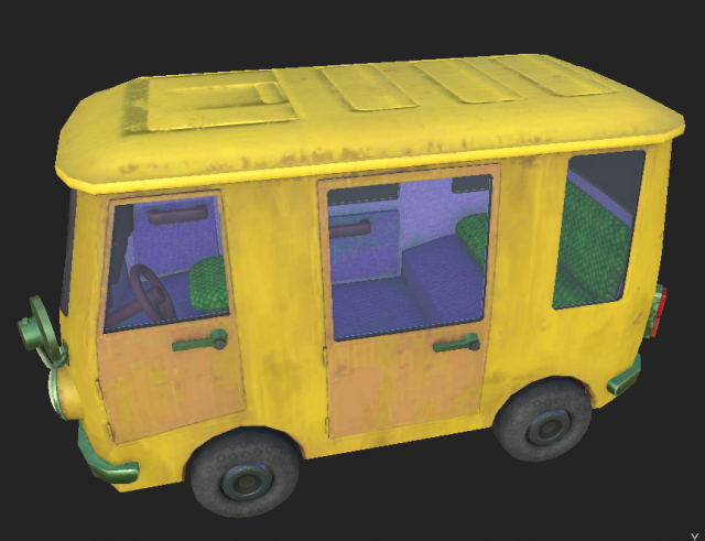 van 1 3D-Modell .c4d .max .obj .3ds .fbx .stl .blend 