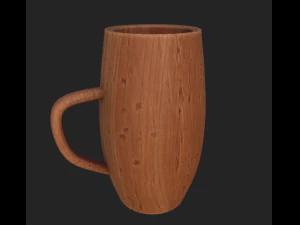 fincan ahşap 3 3D Model