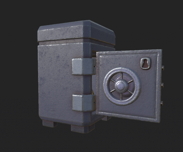 safe 1 3D Model .c4d .max .obj .3ds .fbx .stl .blend 