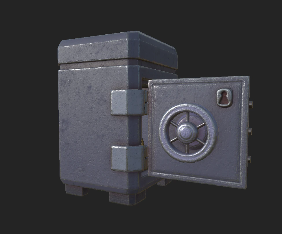 safe 1 3D Model .c4d .max .obj .3ds .fbx .stl .blend 