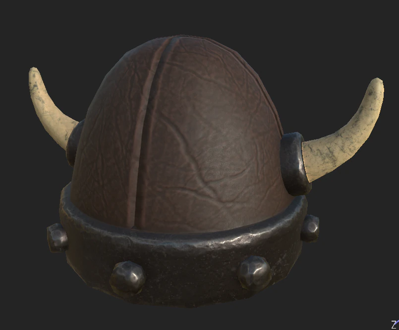 helmet viking 1 3D Model .c4d .max .obj .3ds .fbx .stl .blend 