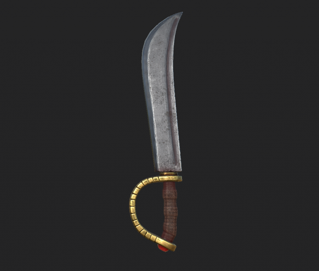 pirate sabre 3D Model .c4d .max .obj .3ds .fbx .stl .blend 