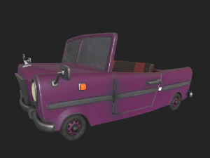 复古车卡通 3D 模型