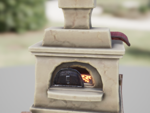 stove russian Model 3D