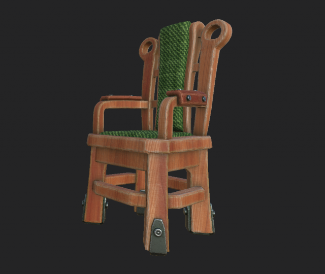 chiefs chair Model 3D .c4d .max .obj .3ds .fbx .stl .blend 