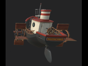 fantastic boat Modèle 3D