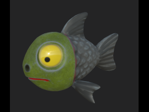 fish cartoon 67 3D Model