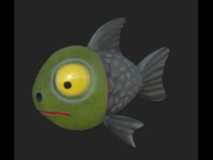 鱼卡通 67 3D 模型
