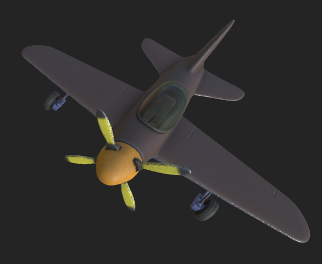 airplane sport 1 3D 모델 .c4d .max .obj .3ds .fbx .stl .blend 
