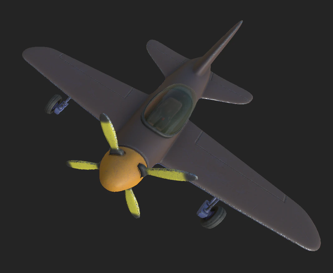 airplane sport 1 3D Model .c4d .max .obj .3ds .fbx .stl .blend 