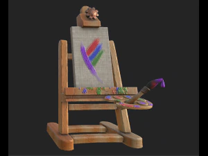 şövale karikatür 3D Model