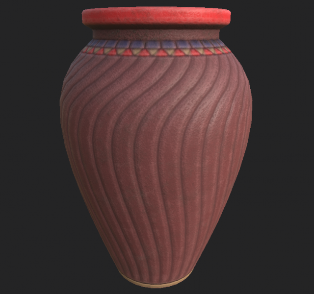 vase ancient 3D Model .c4d .max .obj .3ds .fbx .stl .blend 