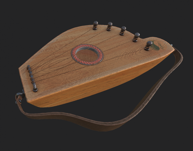 psaltery 1 3Dモデル .c4d .max .obj .3ds .fbx .stl .blend 