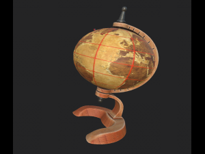 globe cartoon 1 Modello 3D