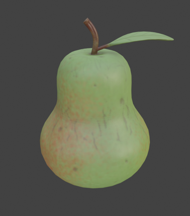 pear 1 3D Модель .c4d .max .obj .3ds .fbx .stl .blend 