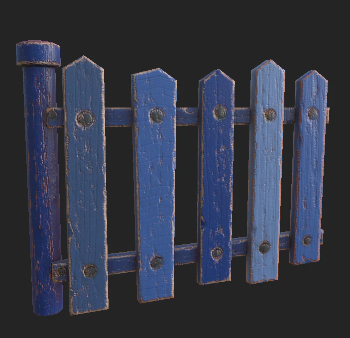 fence 55 3D Model .c4d .max .obj .3ds .fbx .stl .blend